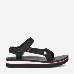 Teva Midform Universal Damen Plateau Sandalen Schwarz (Österreich)